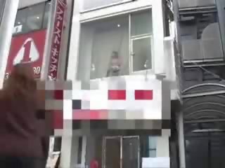 Jepang sweetheart fucked in window film