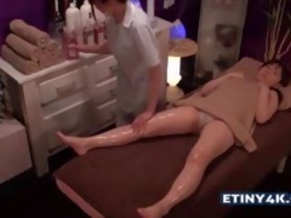 Two magnificent Asian Girls At Massage Studio
