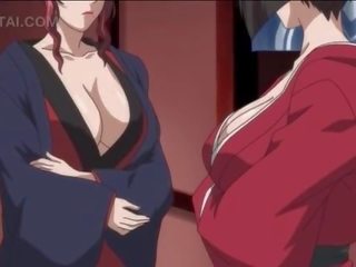 Magnificent hentai stunner menghisap dan melompat besar zakar